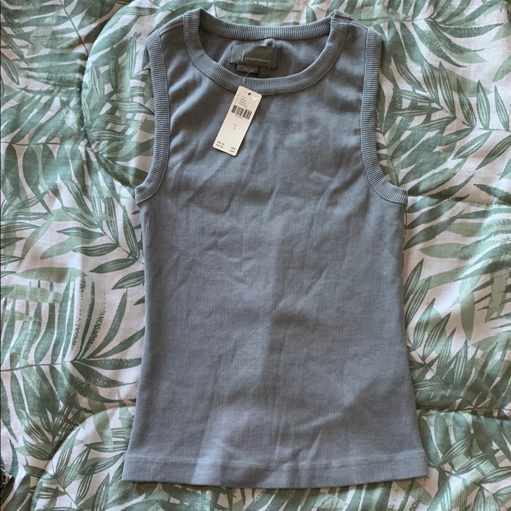 Anthropologie Gray Tank Top